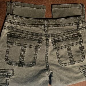 Miss Me Grey Cargo Crops